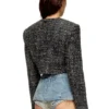 g-crop-g Giacca corta in tessuto bouclé