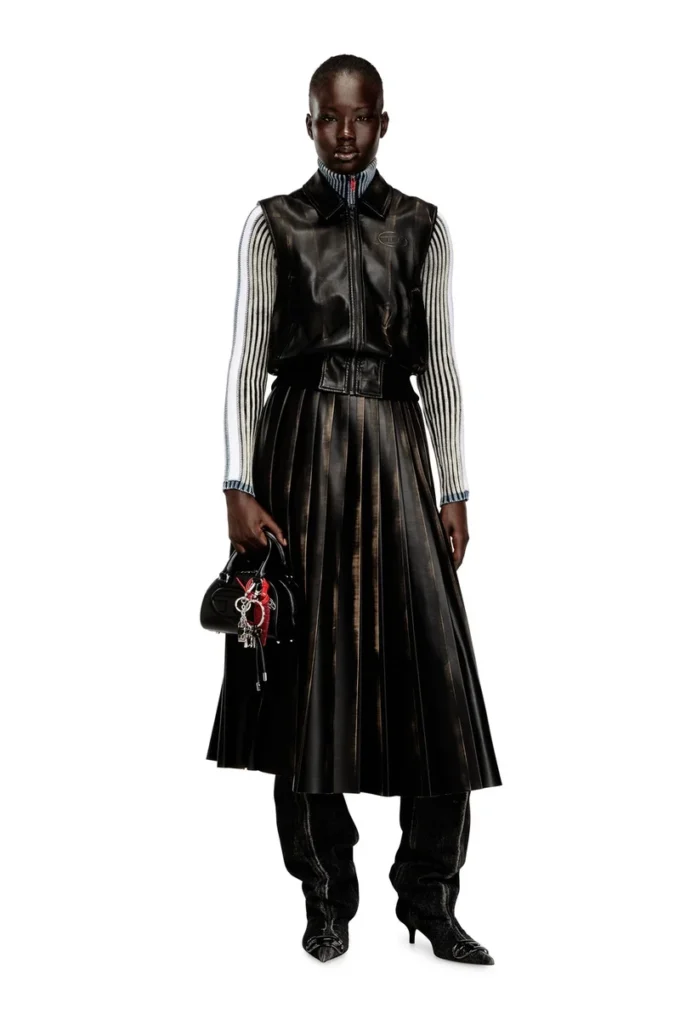g-inko Gilet bomber con effetto consumato
