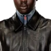 g-inko Gilet bomber con effetto consumato
