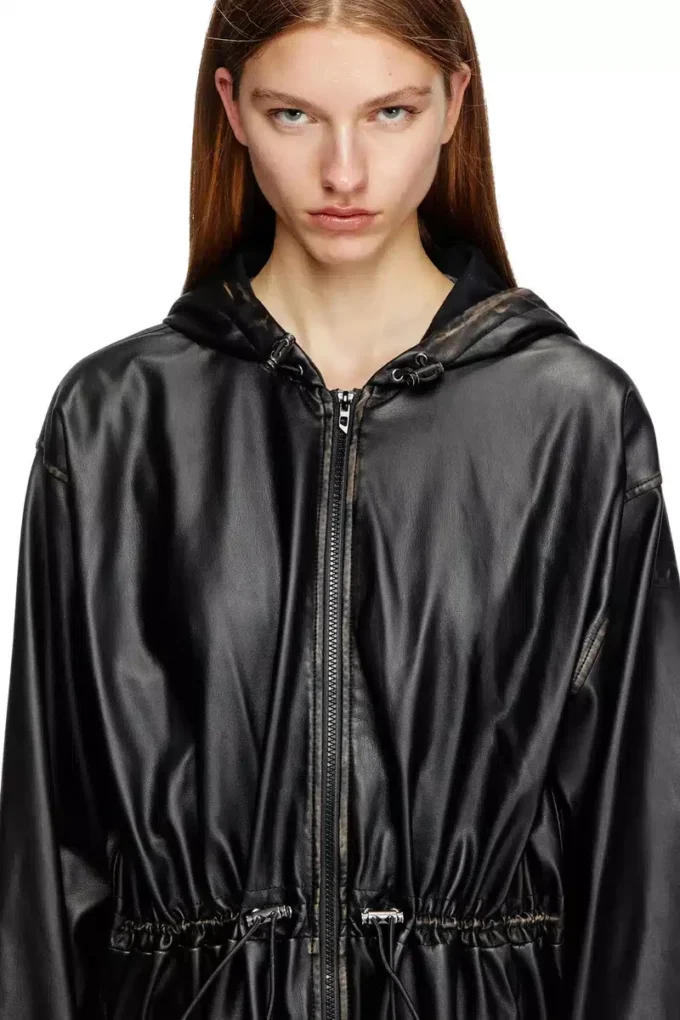 g-lary Cappotto utilitario con cappuccio effetto consumato g-lary Cappotto utilitario con cappuccio effetto consumato