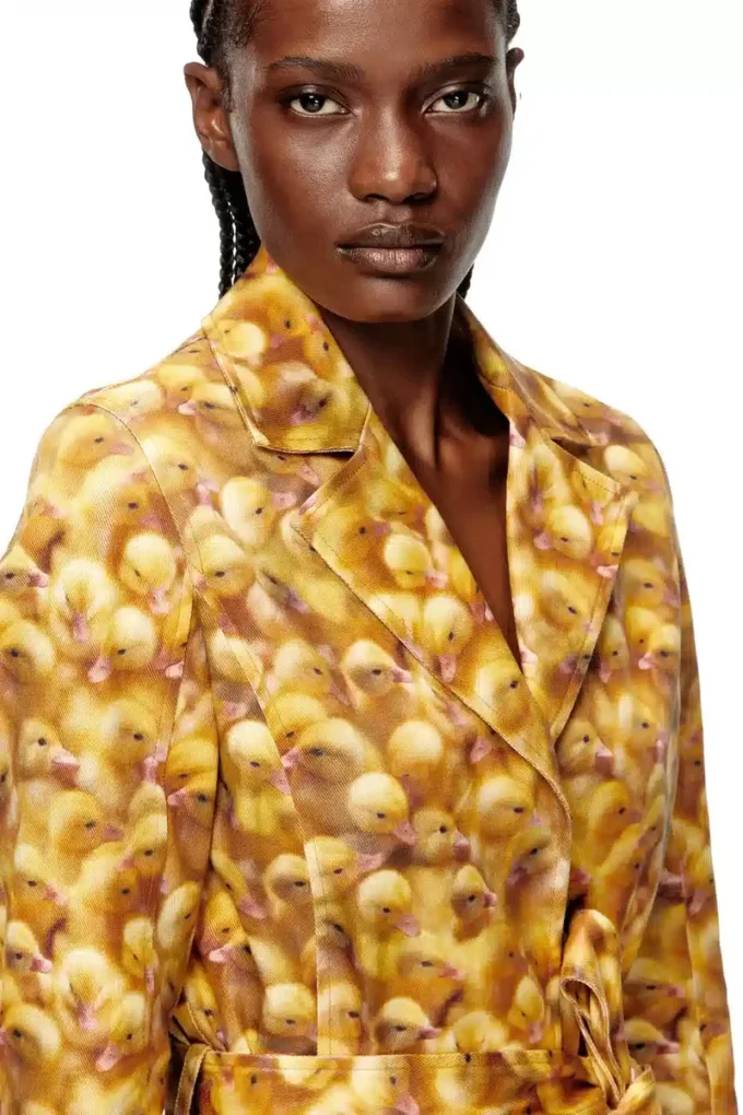 g-oji Trench con stampa anatre g-oji Trench con stampa anatre