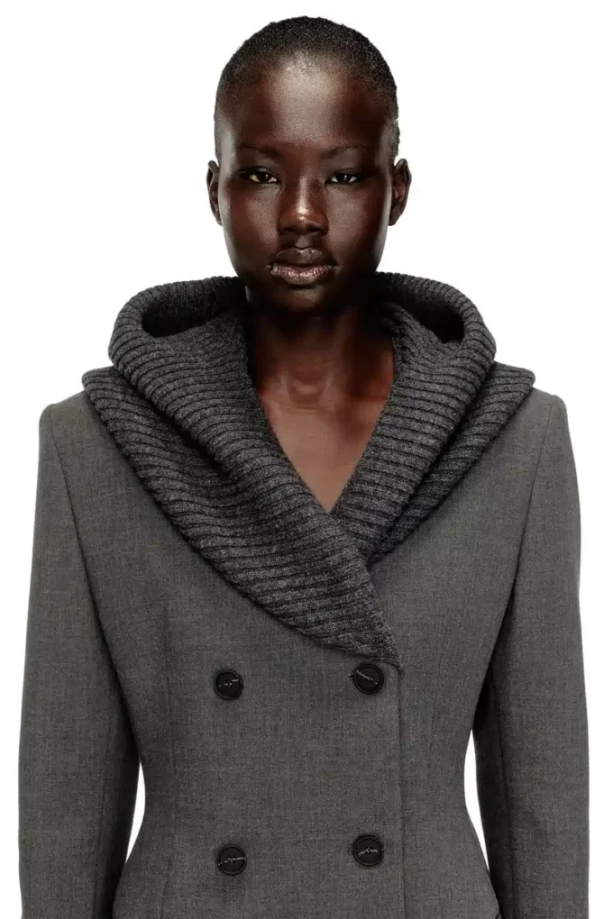 g-olden-long Cappotto lungo a clessidra con cappuccio a cappuccio lavorato a maglia g-olden-long Cappotto lungo a clessidra con cappuccio a cappuccio lavorato a maglia