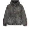 Giacca con cappuccio Thugjack in denim slavato Giacca con cappuccio Thugjack in denim slavato