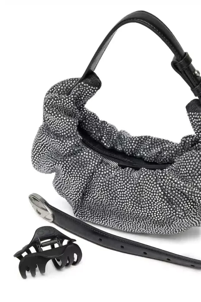 grab-d hobo s Borsa hobo arricciata Grab-D S-Small in denim cristallo grab-d hobo s Borsa hobo arricciata Grab-D S-Small in denim cristallo