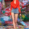 grab-d hobo s Borsa hobo arricciata Grab-D S-Small in denim cristallo grab-d hobo s Borsa hobo arricciata Grab-D S-Small in denim cristallo