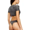 irma-gft T-shirt corta con effetto metallizzato irma-gft T-shirt corta con effetto metallizzato