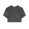 irma-gft T-shirt corta con effetto metallizzato irma-gft T-shirt corta con effetto metallizzato