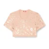 irma-gft T-shirt corta con effetto metallizzato irma-gft T-shirt corta con effetto metallizzato
