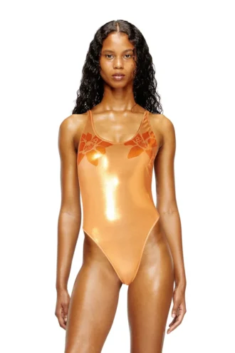 ivo_nny_swimsuit Costume da bagno metallizzato con stampa loto