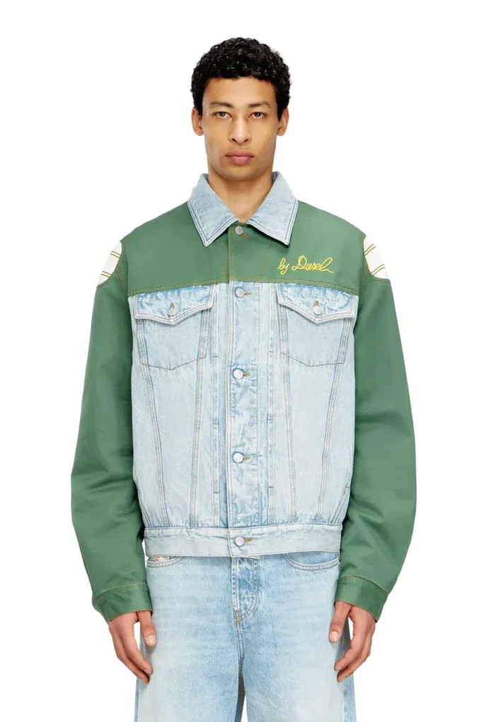 j-giant-20th Giacca in denim con inserto in cotone j-giant-20th Giacca in denim con inserto in cotone