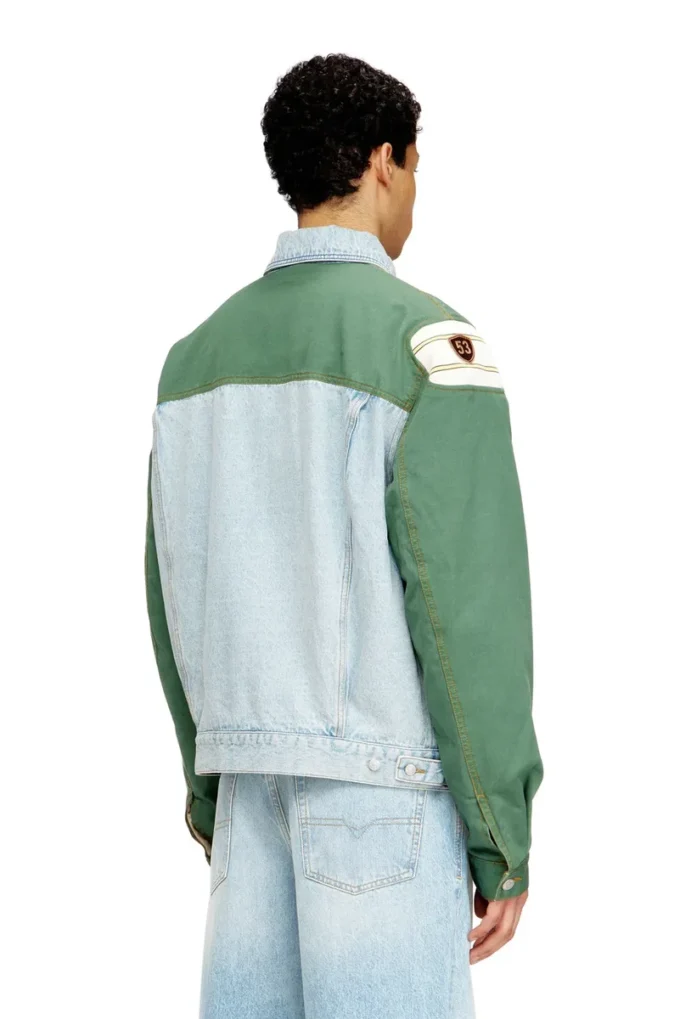 j-giant-20th Giacca in denim con inserto in cotone j-giant-20th Giacca in denim con inserto in cotone
