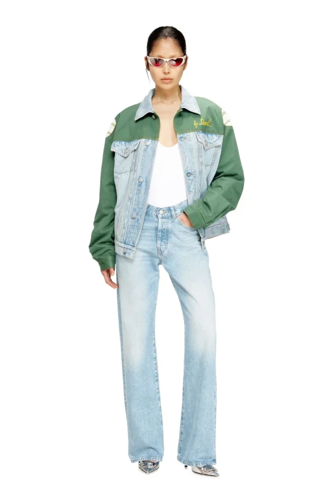 j-giant-20th Giacca in denim con inserto in cotone j-giant-20th Giacca in denim con inserto in cotone