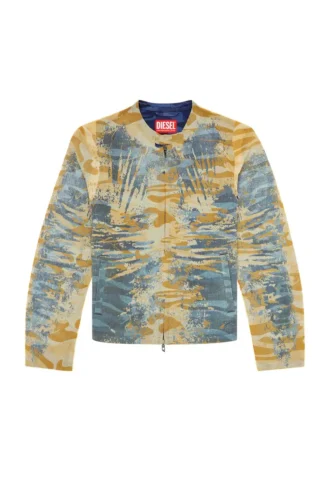 j-met-dev Giacca da motociclista peel-off in gabardine mimetica