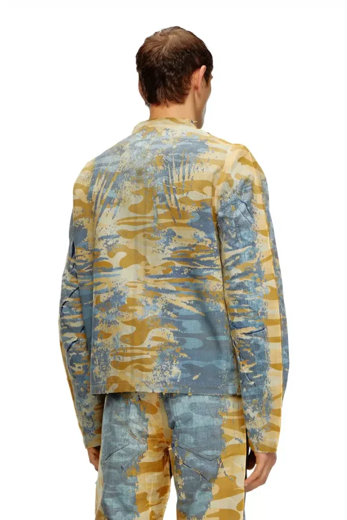 j-met-dev Giacca da motociclista peel-off in gabardine mimetica j-met-dev Giacca da motociclista peel-off in gabardine mimetica