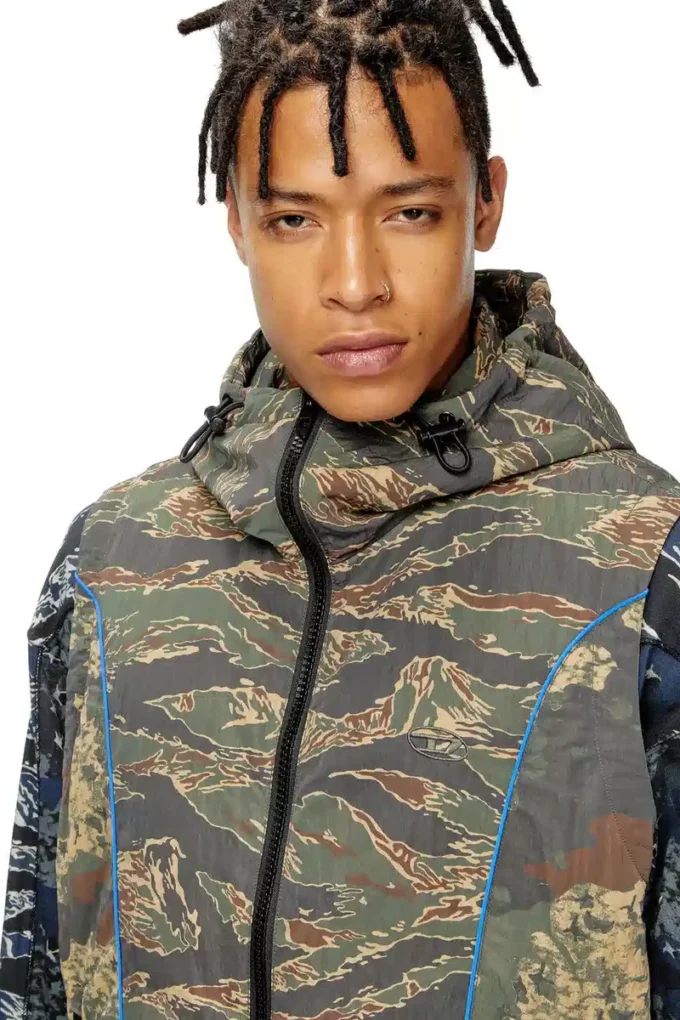 j-ostend-sl-camu Gilet con cappuccio con stampe mimetiche miste j-ostend-sl-camu Gilet con cappuccio con stampe mimetiche miste