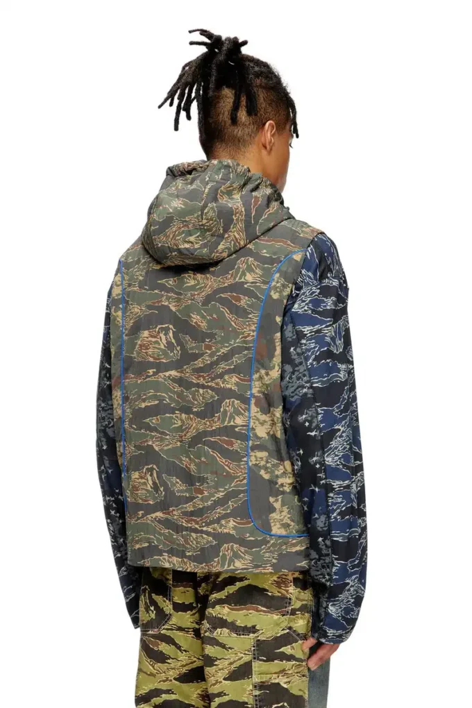 j-ostend-sl-camu Gilet con cappuccio con stampe mimetiche miste j-ostend-sl-camu Gilet con cappuccio con stampe mimetiche miste