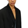 j-ritz Cappotto lungo in lana fresca con dettagli in denim j-ritz Cappotto lungo in lana fresca con dettagli in denim