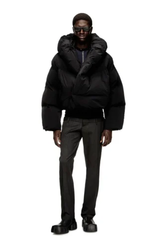 j-scotts-padded-a Piumino avvolgente in nylon elasticizzato