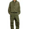 j-stitch Giacca con cappuccio e zip in popeline di cotone