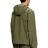 j-stitch Giacca con cappuccio e zip in popeline di cotone