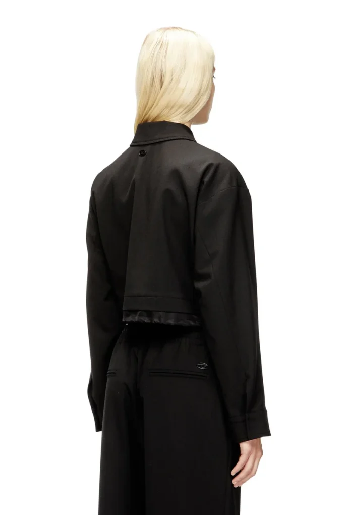 j-ting-fem-r2 Giacca corta in tessuto sartoriale e nylon j-ting-fem-r2 Giacca corta in tessuto sartoriale e nylon