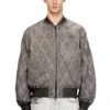 j-type-treat Bomber imbottito trapuntato con motivo argyle j-type-treat Bomber imbottito trapuntato con motivo argyle