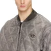 j-type-treat Bomber imbottito trapuntato con motivo argyle j-type-treat Bomber imbottito trapuntato con motivo argyle