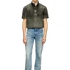 j-valois Giacca a maniche corte in nylon effetto denim j-valois Giacca a maniche corte in nylon effetto denim