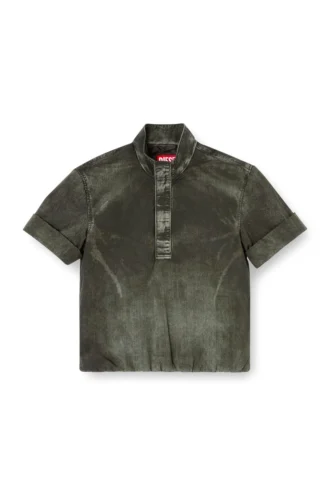 j-valois Giacca a maniche corte in nylon effetto denim