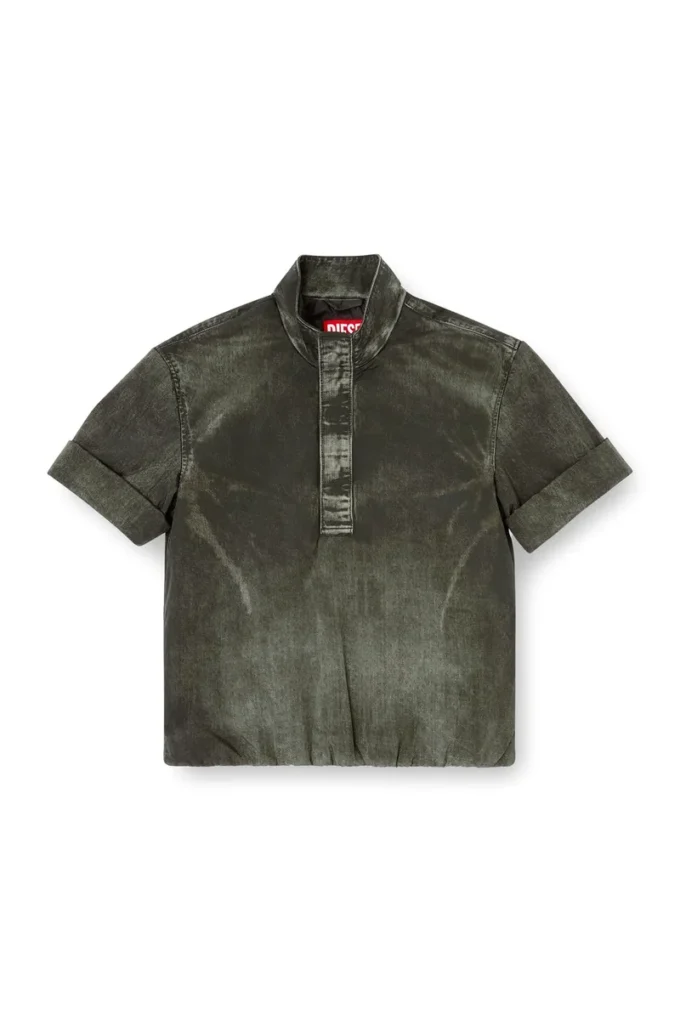 j-valois Giacca a maniche corte in nylon effetto denim j-valois Giacca a maniche corte in nylon effetto denim