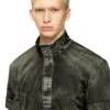 j-valois Giacca a maniche corte in nylon effetto denim j-valois Giacca a maniche corte in nylon effetto denim