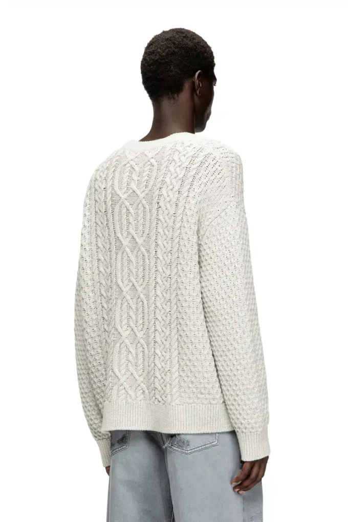 k-antoine Cardigan lavorato a trecce con logo Diesel k-antoine Cardigan lavorato a trecce con logo Diesel