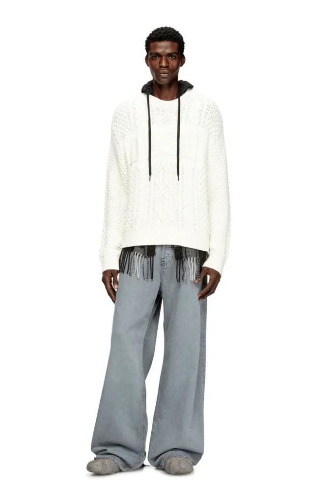k-aubin Maglione lavorato a trecce con logo Diesel k-aubin Maglione lavorato a trecce con logo Diesel