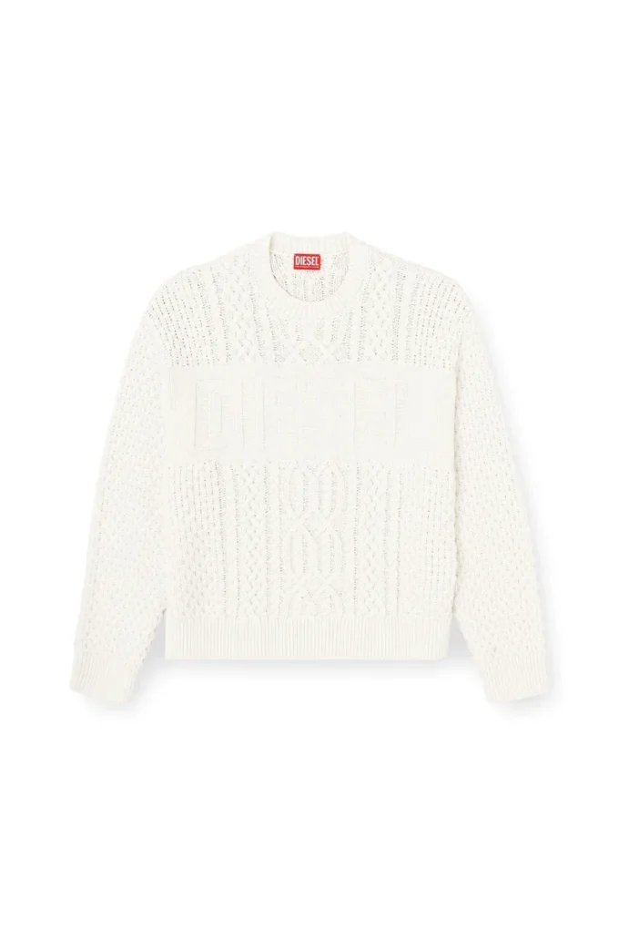 k-aubin Maglione lavorato a trecce con logo Diesel k-aubin Maglione lavorato a trecce con logo Diesel