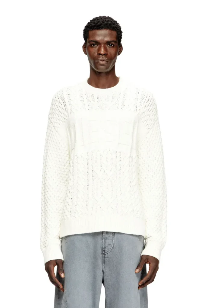 k-aubin Maglione lavorato a trecce con logo Diesel k-aubin Maglione lavorato a trecce con logo Diesel