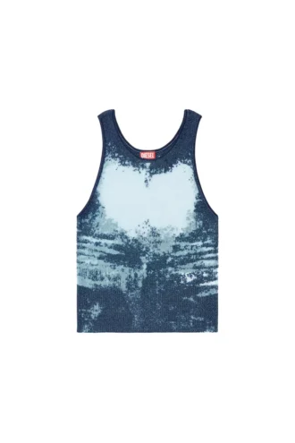 k-bossino Canotta in maglia metallizzata devoré