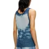 k-bossino Canotta in maglia metallizzata devoré k-bossino Canotta in maglia metallizzata devoré