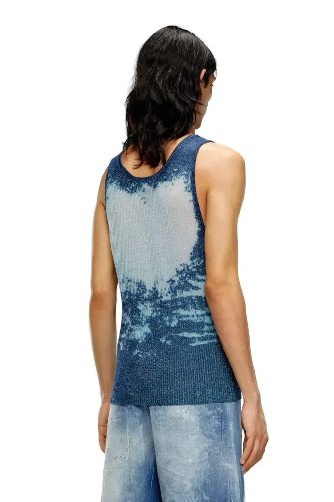 k-bossino Canotta in maglia metallizzata devoré k-bossino Canotta in maglia metallizzata devoré