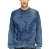 k-fenicol Maglione indaco con logo Phoenix k-fenicol Maglione indaco con logo Phoenix