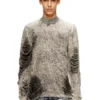 k-fjordi Maglione effetto consumato con fili fluttuanti k-fjordi Maglione effetto consumato con fili fluttuanti