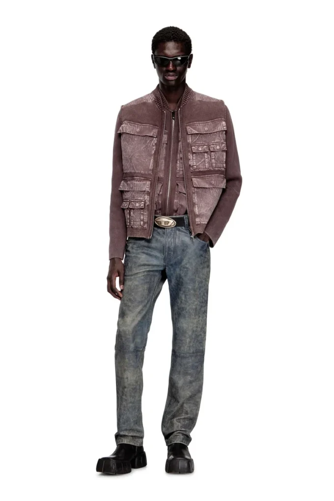 k-giulius Gilet lavorato a maglia con zip e tasche cargo k-giulius Gilet lavorato a maglia con zip e tasche cargo
