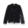 k-larence-cardigan-b Cardigan in cotone con stampa rovesciata