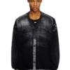 k-larence-cardigan-b Cardigan in cotone con stampa rovesciata