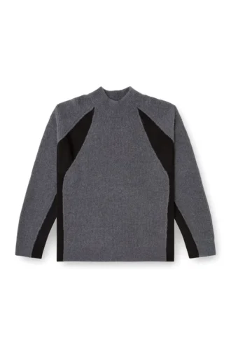 k-lollo-tn Maglione in misto alpaca con inserti a contrasto
