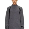 k-lollo-tn Maglione in misto alpaca con inserti a contrasto
