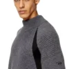 k-lollo-tn Maglione in misto alpaca con inserti a contrasto