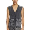 k-margie Gilet utility con inserti a contrasto k-margie Gilet utility con inserti a contrasto
