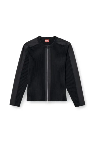 k-matty Cardigan con zip e pannelli funzionali