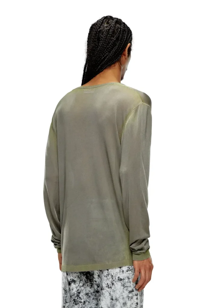 k-mirto Maglione con scollo a V dégradé