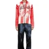 k-oliba-jkt Cardigan con stampa interna a righe e zip